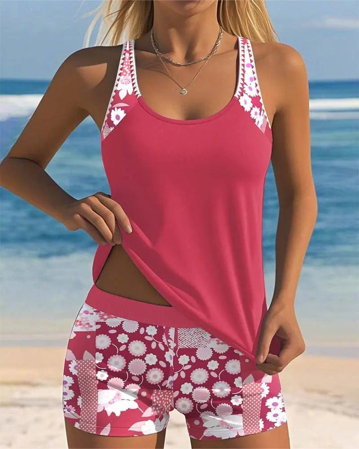 Savannah | Women's Tankini Shorts Set Two Piece Floral Print