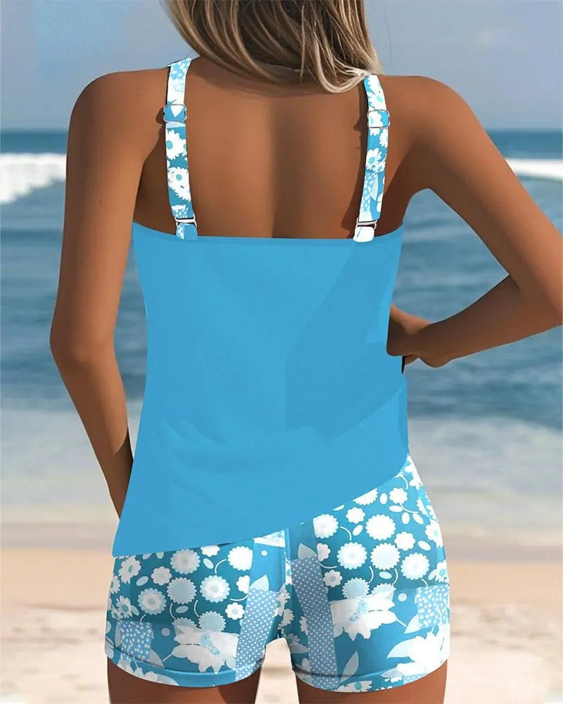 Savannah | Women's Tankini Shorts Set Two Piece Floral Print