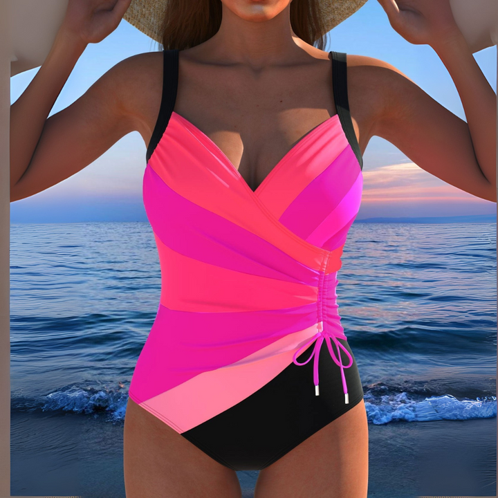 Sophia | Women's One Piece Swimsuit Wrap Front with Tummy Control